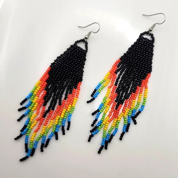 Free People Jewelry - Prism Boho Beaded Earrings